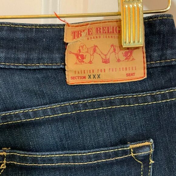 True Religion Stella Dark Wash Skinny Jeans Size 27 - Picture 9 of 12